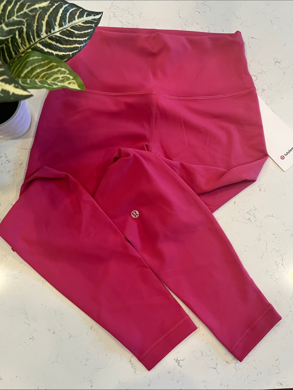 lululemon athletica High-Waist Leggings in Deep Pink